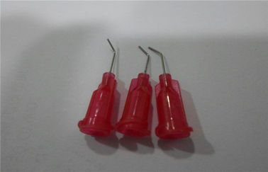 Κόκκινες γυαλισμένες ανοξείδωτο άκρες 1/2 ίντσα/1/4 ίντσα βελόνων διανομής