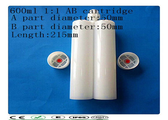 Διπλό carcartridge PE, κασέτα τμημάτων 600ml δύο, δίπλα-δίπλα κασέτα