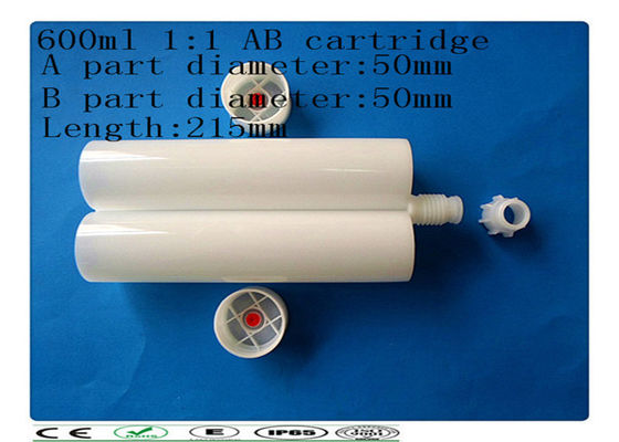 Διπλό carcartridge PE, κασέτα τμημάτων 600ml δύο, δίπλα-δίπλα κασέτα