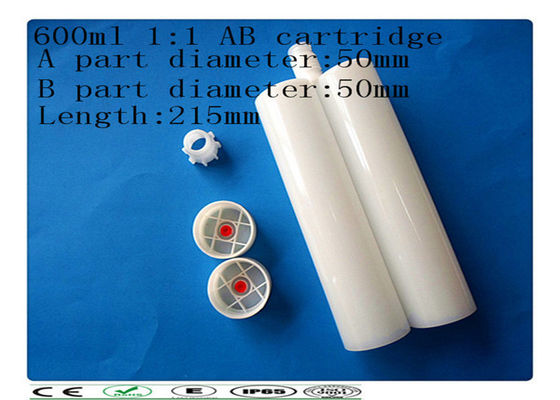 Διπλό carcartridge PE, κασέτα τμημάτων 600ml δύο, δίπλα-δίπλα κασέτα