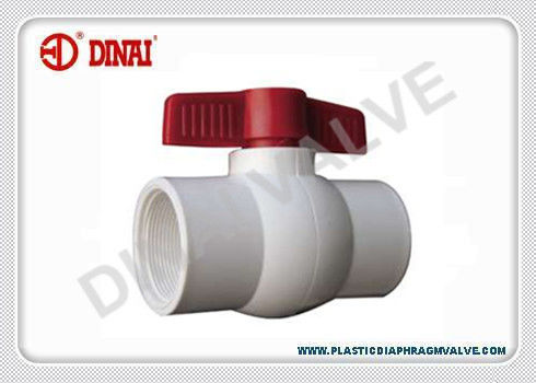 3/8» -» συμπαγής πλαστική βαλβίδα σφαιρών 4 με NPT/BSPT το τέλος νημάτων
